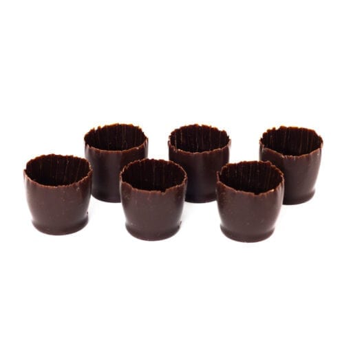 Verres à shooters en chocolat