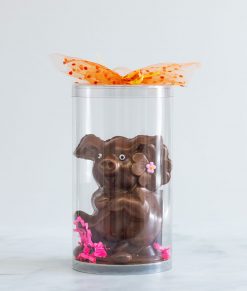 Chocolat pour Pâques en forme de cochon fait dans l'est de Montréal dans Tétreaultville (Mercier-Est).