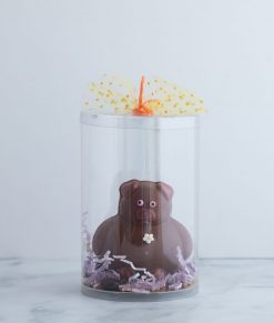 Chocolat pour Pâques en forme de cochon fait dans l'est de Montréal dans Tétreaultville (Mercier-Est).