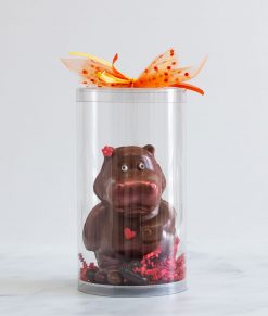 Chocolat pour Pâques en forme d'hippopotame fait dans l'est de Montréal dans Tétreaultville (Mercier-Est).