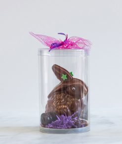 Chocolat pour Pâques en forme de lapin fait dans l'est de Montréal dans Tétreaultville (Mercier-Est).