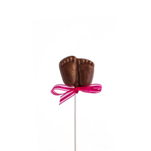 Suçon en chocolat petit pied de bébé - fille